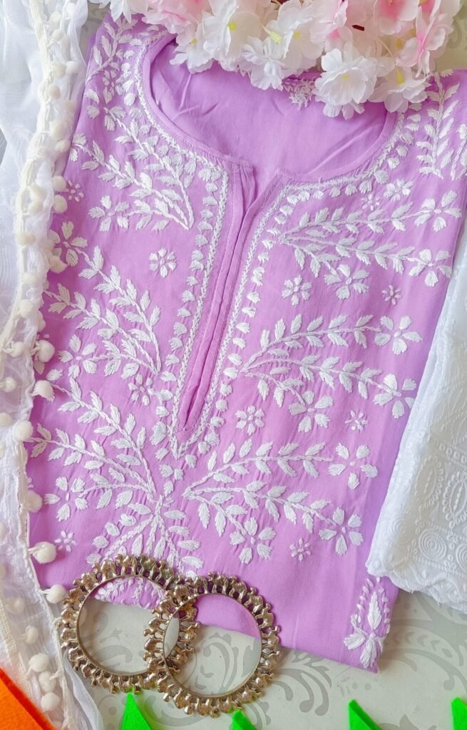 Soothing Lavender Chikankari Outfit