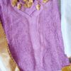 Captivating Shaded Lavender Pure Viscose Georgette Chikankari Outfit