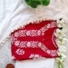 Majestic Crimson Red Modal Chikankari Outfit