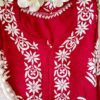 Majestic Crimson Red Modal Chikankari Outfit