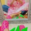 Dazzling Pink Kota Cotton Leheria Chikankari Outfit