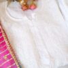 Gleaming White Kota Cotton Chikankari Outfit