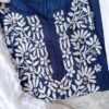 Exquisite Navy Blue Modal Chikankari Outfit