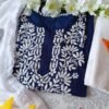 Exquisite Navy Blue Modal Chikankari Outfit