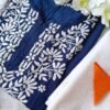 Exquisite Navy Blue Modal Chikankari Outfit