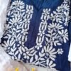 Exquisite Navy Blue Modal Chikankari Outfit