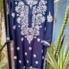 Exquisite Navy Blue Modal Chikankari Outfit