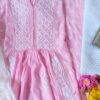 Captivating Baby Pink Modal Chikankari Anarkali Outfit