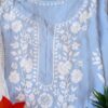 Comforting Powder Blue Modal Chikankari Outfit