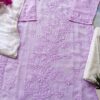 Refreshing Lavender Kota Mukaish Chikankari Outfit