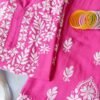 Dazzling French Pink Modal Chikankari Outfit