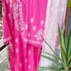 Dazzling French Pink Modal Chikankari Outfit