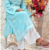 Comforting Sky Blue Modal Chikankari Outfit