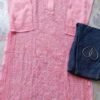 Blooming Blush Pink Kurta With Blue Denim Pants