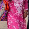 Striking Pink Mulmul Chikankari Outfit