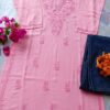 Sizzling Baby Pink Modal Chikankari Outfit