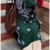 Majestic Olive Green Modal Chikankari Outfit