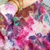 Fantabulous Floral Dark Mauve Designer Kaftan Outfit