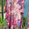 Fantabulous Floral Dark Mauve Designer Kaftan Outfit