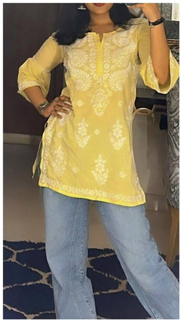 Beaming Yellow Modal Chikankari Outfit