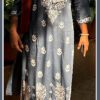 Tempting Slate Grey Modal Chikankari Outfit