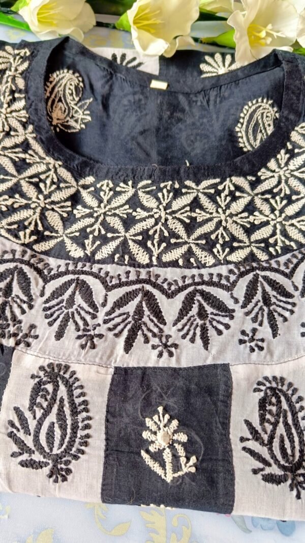 Classic Black And White Cotton Chikankari Outfit