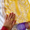 Blazing Yellow Kota Chikankari Outfit