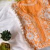 Pleasing Pastel Orange Modal Chikankari Outfit