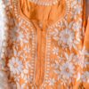 Pleasing Pastel Orange Modal Chikankari Outfit