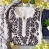 Flattering White Black Cotton Chikankari Outfit