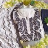 Flattering White Black Cotton Chikankari Outfit