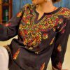 Exquisite Black Multicolor Chikankari Outfit