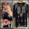 Super Gorgeous Black Modal Chikankari Outfit