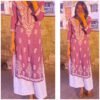 Amazing Onion Purple Modal Chikankari Outfit