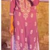 Amazing Onion Purple Modal Chikankari Outfit