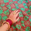 Mesmerizing Green Red Multicolor Phulkari Dupatta