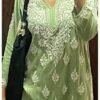 Calming Green Modal Chikankari Outfit