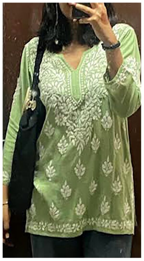 Calming Green Modal Chikankari Outfit