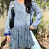 Steamy Gray Modal Chikankari Outfit