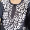 Outlandish Black Modal Chikankari Outfit