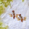 Pretty Antique Style Tanjore Butterfly Earrings