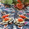 Super Gorgeous Antique Style Orange Surajmukhi Earrings