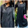 Attractive Royal Black Modal Chikankari Outfit