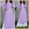 Luminous Lavender Purple Modal Chikankari Outfit