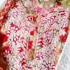 Charismatic Red Multicolor Modal Floral Chikankari Outfit