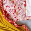 Charismatic Red Multicolor Modal Floral Chikankari Outfit