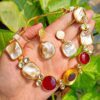 Exclusive Multicolor Lightweight Stone Kundan Necklace Set