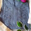 Flawless Ash Grey Mukaish Chikankari Outfit