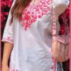 Super Trendy White Pink Casual Outfit