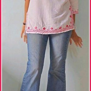 Super Trendy White Pink Casual Outfit